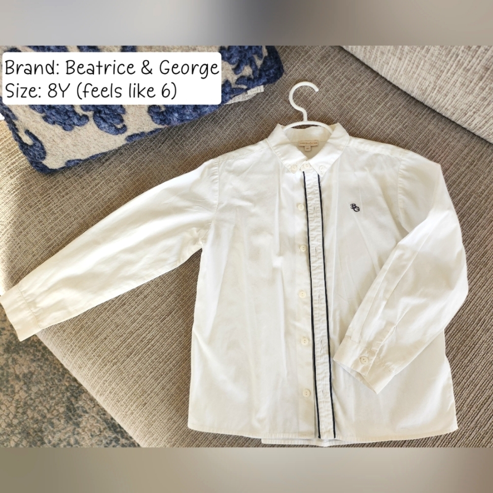 White button-down shirt - British